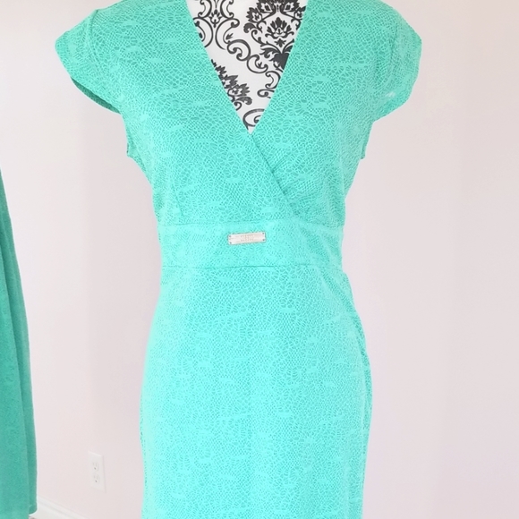Mint Midi Bodycon Dress - Picture 1 of 6